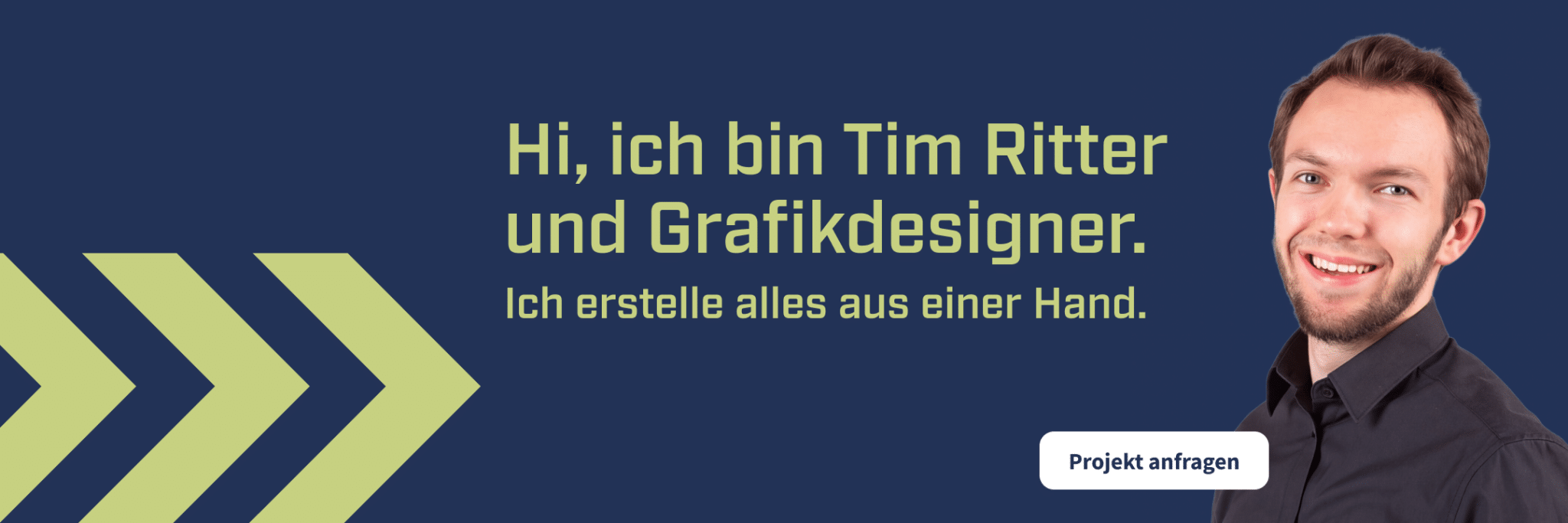 Tim Ritter, Grafikdesigner: Ich erstelle alles aus einer Hand